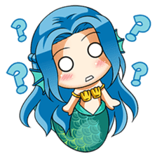 Naoki, little cute mermaid girl sticker #2544610