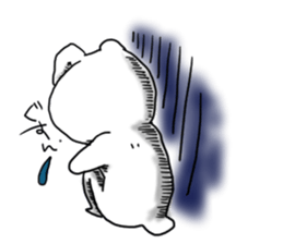 white animal & friends sticker #2545230