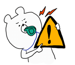 white animal & friends sticker #2545247