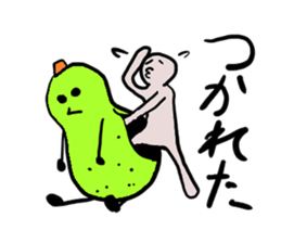 lazy pear sticker #2545500