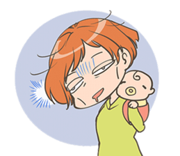 Mom & Baby stamp sticker #2545710