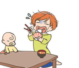 Mom & Baby stamp sticker #2545726