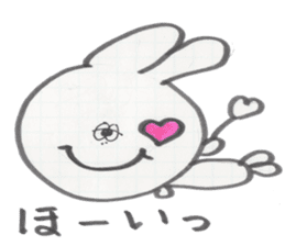 a funny rabbit sticker #2546142