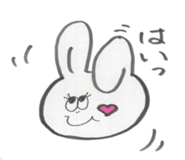 a funny rabbit sticker #2546143