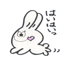 a funny rabbit sticker #2546145