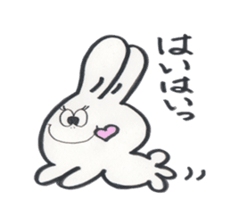 a funny rabbit sticker #2546145