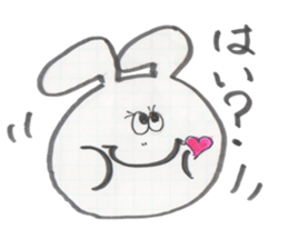 a funny rabbit sticker #2546146
