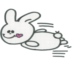 a funny rabbit sticker #2546164