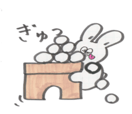 a funny rabbit sticker #2546167