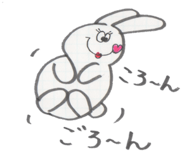 a funny rabbit sticker #2546168