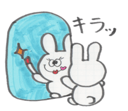 a funny rabbit sticker #2546170