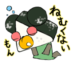 A bear and rice ball sticker #2548512