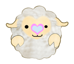 Pretty  kawaii sheep sticker #2548541