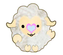 Pretty  kawaii sheep sticker #2548546
