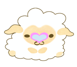 Pretty  kawaii sheep sticker #2548555