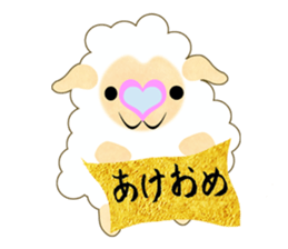 Pretty  kawaii sheep sticker #2548557
