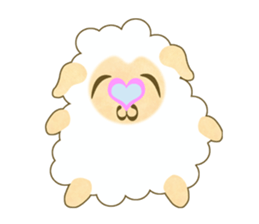 Pretty  kawaii sheep sticker #2548560