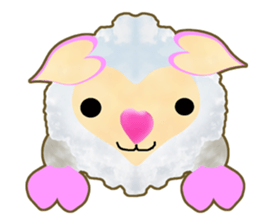 Pretty  kawaii sheep sticker #2548563