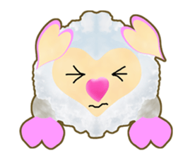 Pretty  kawaii sheep sticker #2548564