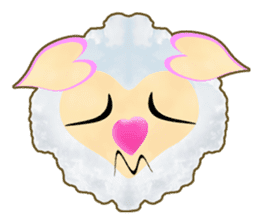 Pretty  kawaii sheep sticker #2548566