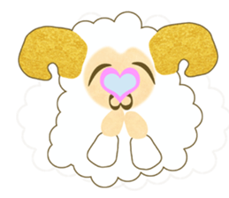 Pretty  kawaii sheep sticker #2548567