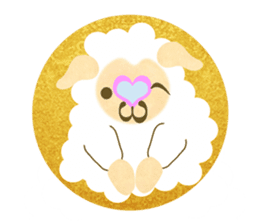 Pretty  kawaii sheep sticker #2548569