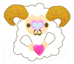 Pretty  kawaii sheep sticker #2548572