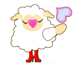 Pretty  kawaii sheep sticker #2548573