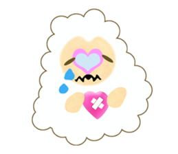 Pretty  kawaii sheep sticker #2548574