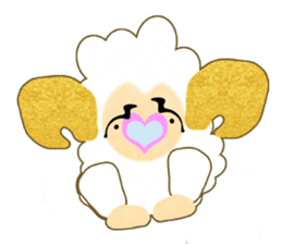 Pretty  kawaii sheep sticker #2548575