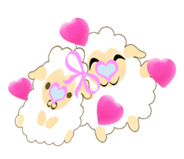 Pretty  kawaii sheep sticker #2548579