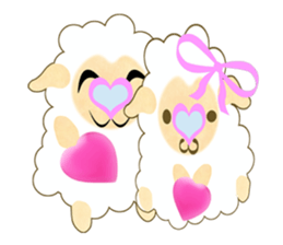 Pretty  kawaii sheep sticker #2548580
