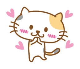 Lovable cat couple sticker #2548945