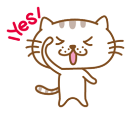 Lovable cat couple sticker #2548948