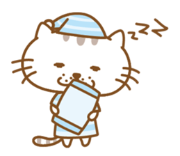 Lovable cat couple sticker #2548966