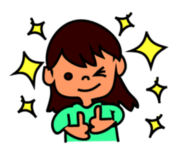 Happy Lucky Girly Girl sticker #2549035