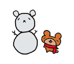 Tamanyans in winter sticker #2550034