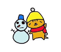 Tamanyans in winter sticker #2550059