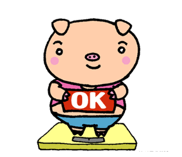 Diet Failure Pig sticker #2550989