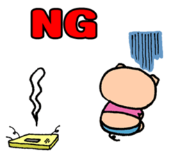 Diet Failure Pig sticker #2550990