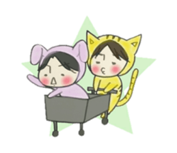 USAGI&TORA sticker #2551693