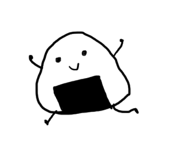 Traditional Japanese food"Mr.riceball" sticker #2552101