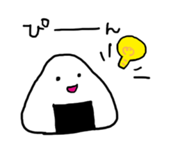 Traditional Japanese food"Mr.riceball" sticker #2552117