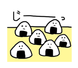Traditional Japanese food"Mr.riceball" sticker #2552122
