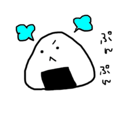 Traditional Japanese food"Mr.riceball" sticker #2552124