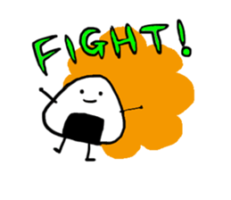 Traditional Japanese food"Mr.riceball" sticker #2552127