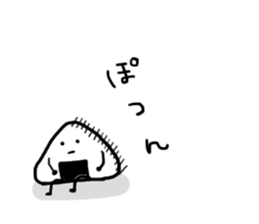 Traditional Japanese food"Mr.riceball" sticker #2552128