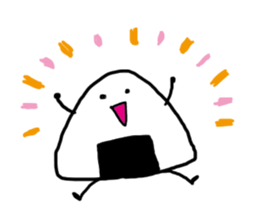 Traditional Japanese food"Mr.riceball" sticker #2552134