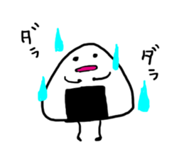 Traditional Japanese food"Mr.riceball" sticker #2552136