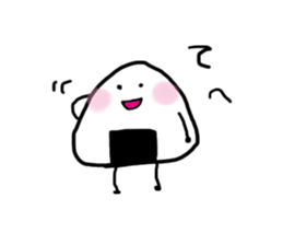 Traditional Japanese food"Mr.riceball" sticker #2552139